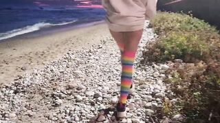 Goddess Blondy intense masturbation public sexy butt