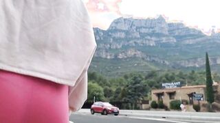 Fantasy masturbation into the mountain Outdoor hot booty