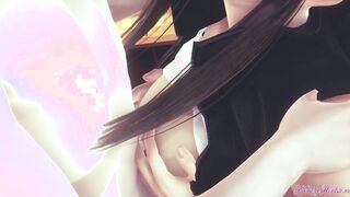Pokemon Anime - Hilda Bj and boobjob (Uncensored) - Japanese oriental Manga cartoon game porn