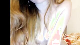 Cutie BIG TIT slender blonde teenagers years older Performance soak cunt and tight booty