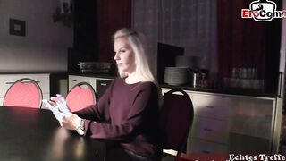 GERMAN ONLINE DATE - MEET AND BANGED! WITH BLONDE BITCH