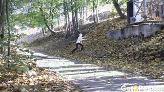 Sunlight Sparkles Off This Outside Piss Stream
