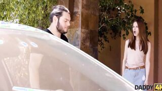 DADDY4K. Girls vagina is filled with dick of her boyfriend stepdad