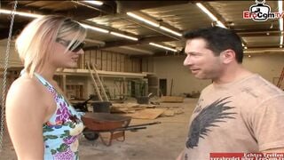 Vagina creampie for the blonde bimbos with natural titted