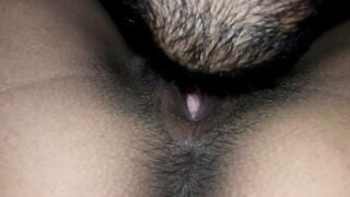 Closeup desi cunt licking tape, he ate all the cum