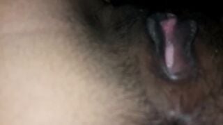 Closeup desi cunt licking tape, he ate all the cum