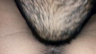 Closeup desi cunt licking tape, he ate all the cum