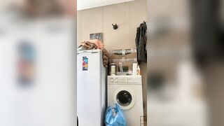 While washing, I found my lucky bra and decided to try it on