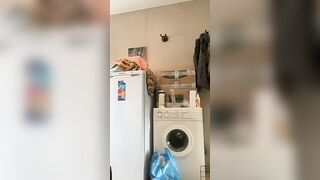 While washing, I found my lucky bra and decided to try it on