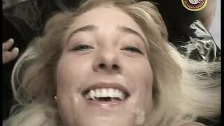 BEX TV Petite blonde teenagers bimbo gang bang