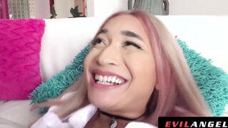 chinese hot Pounded Inside Her Torn Pants - Evil Angel