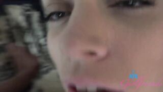 Madison Summers banged deep, takes dick out to gives turf job and slips it back for cumshot (point of view AMATEUR)