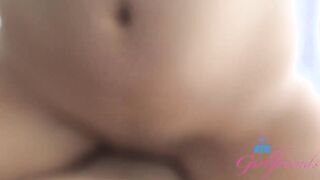Adorable amateur Hot with incredible perky nipples (Alicia Reign) give oral sex and ride penis