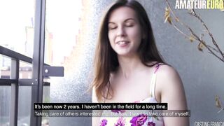 AMATEUREURO - Huge Butt 18 Yo Squirts On Her First Casting