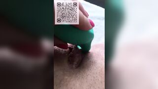 Amazing Woman Sexual Masturbate Long Vibrator and Squirting