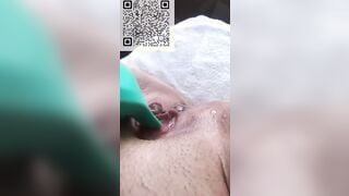 Amazing Woman Sexual Masturbate Long Vibrator and Squirting