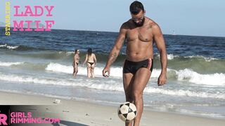 GIRLSRIMMING - Brazilian rimming banzai and anal action with Lady Milf