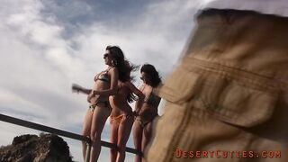 Lola Fine BTS boobs on top of South Mountain