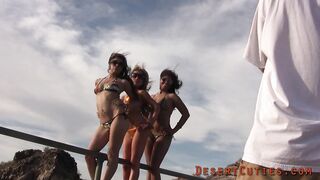 Lola Fine BTS boobs on top of South Mountain