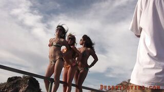 Lola Fine BTS boobs on top of South Mountain