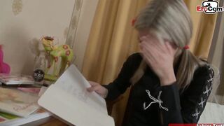 Slender blonde 18 with tiny hooters wants anal sex