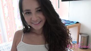 Amateur Liz Jordan gets her vagina licked and eaten out...creams for the camera point of view