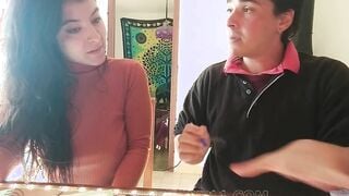 Professor Fucks College Schoolgirl with Long Booty and Natural Boobs