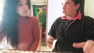 Professor Fucks College Schoolgirl with Long Booty and Natural Boobs
