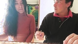 Professor Fucks College Schoolgirl with Long Booty and Natural Boobs