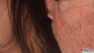 Grandpa fucks barely legal twat and she deepthroats his dick
