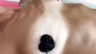 Stepmom extract fresh sperm semen lotion cum face taboo