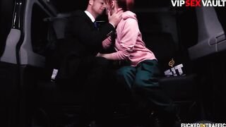 VIP SEX VAULT - Petite Ginger Vagina Drilled Inside The Vehicle