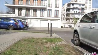 GERMAN SCOUT - Chubby 18 Year Old Elisa Cheat bf and Street Casting