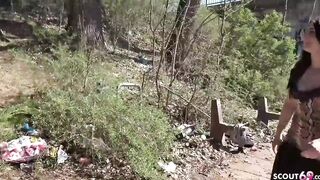 GERMAN SCOUT - Chubby 18 Year Old Elisa Cheat bf and Street Casting