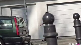 GERMAN SCOUT - Chubby 18 Year Old Elisa Cheat bf and Street Casting
