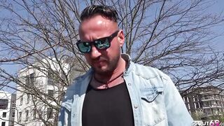 GERMAN SCOUT - Chubby 18 Year Old Elisa Cheat bf and Street Casting