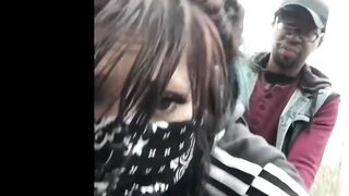 Masked Screwed Dildo Gets Screwed Inside Outside During Quarantine