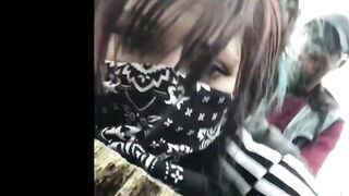 Masked Screwed Dildo Gets Screwed Inside Outside During Quarantine