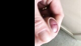 Caught her masturbating inside the bath-tub