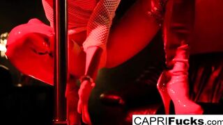 Beauty Dancer Capri fucks a hung customer