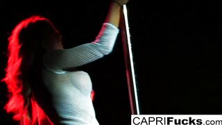 Beauty Dancer Capri fucks a hung customer