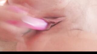 Lusty Red Haired Ella Milan Plays with her Pink Vibrator