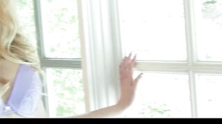 Pretty Young Blond Beauty Abigaile Johnson Gets Naked and Masturbates