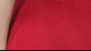 Cutie & Lusty Long-tit Red-bj Skank Gets Naked & Finger-fucks Soak Cunt