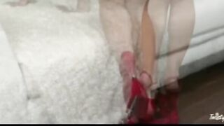 Voluptuous LONG TIT Dark Haired Goddess Grind her Soak Snatch for her Orgasm