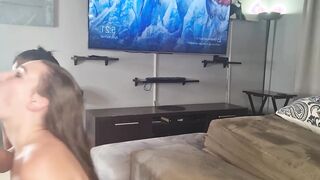 Desi thot sucking off penis each time it comes out of my vagina | vagina to mouth interracial FFM three-way