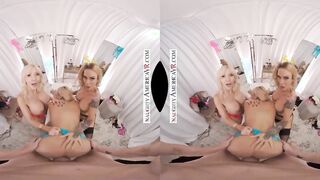 Sexual America - Sarah Jessie Takes her Hottie friends Caitlin Bell and Victoria Lobov to the infamous Dressing Room to try out some panties and share your thick penis