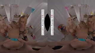 Sexual America - Sarah Jessie Takes her Hottie friends Caitlin Bell and Victoria Lobov to the infamous Dressing Room to try out some panties and share your thick penis