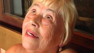 86 year mature granny is still spreading her legs!