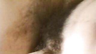 Dark Haired Bae gets her super sexy-bushy snatch tasted by her best